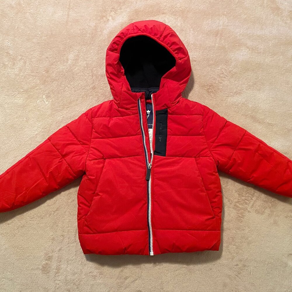 Jacadi Paris Red Down Boys Winter Jacket -  3T / 4A / 104cm